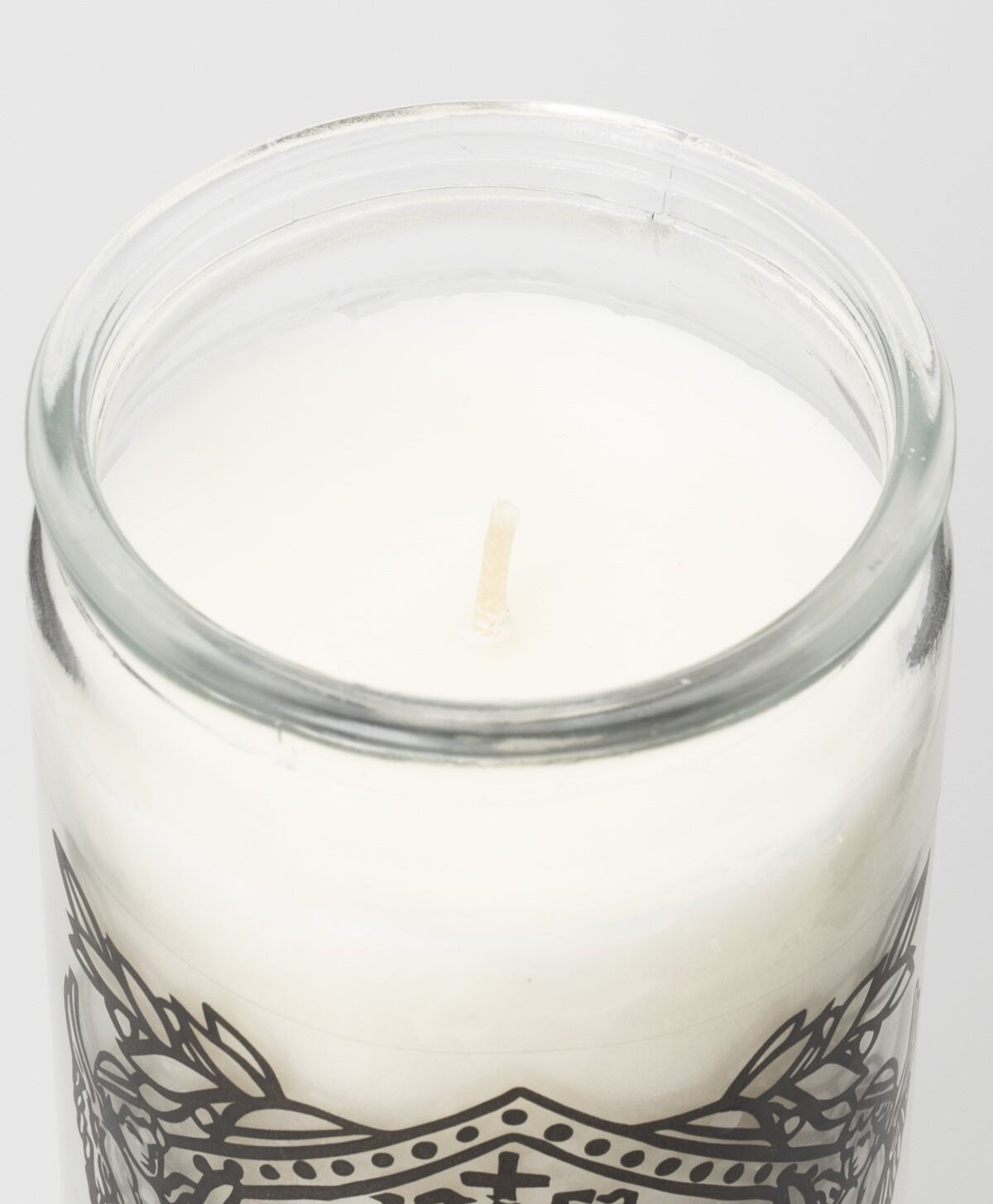 CALLUM PRESTON - SAINT JOE PRAYER CANDLE WHITE WAX/BLACK PRINT