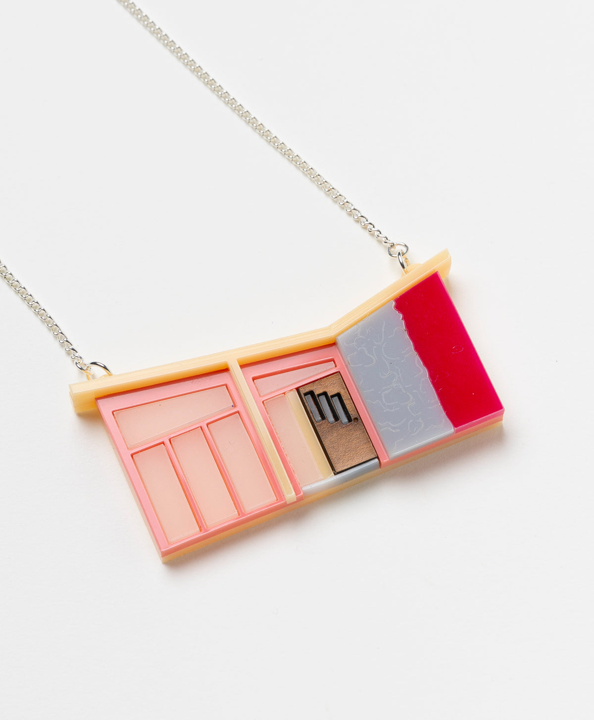 FINEST IMAGINARY - PALM SPRINGS MID CENTURY HOUSE NECKLACE