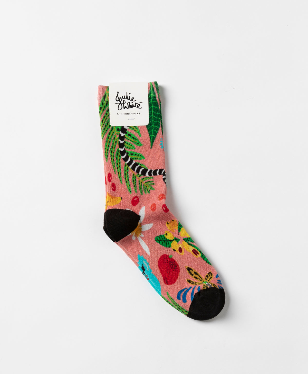 JULIE WHITE - GONE TROPPO BAMBOO CREW SOCKS