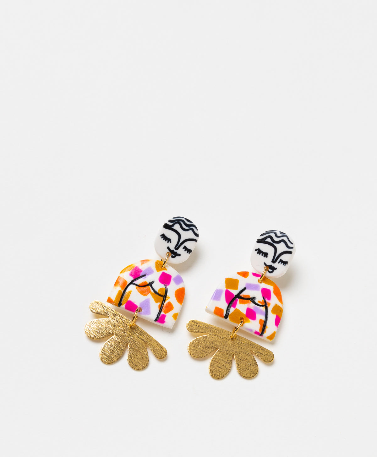 KINGSTON - PINK PETAL GIRL EARRINGS