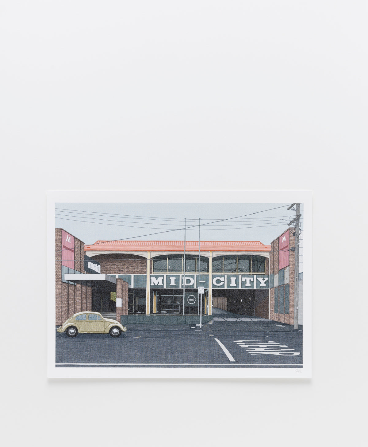 BREN LUKE - MID CITY HOTEL IN COLOUR OPEN EDITION PRINT