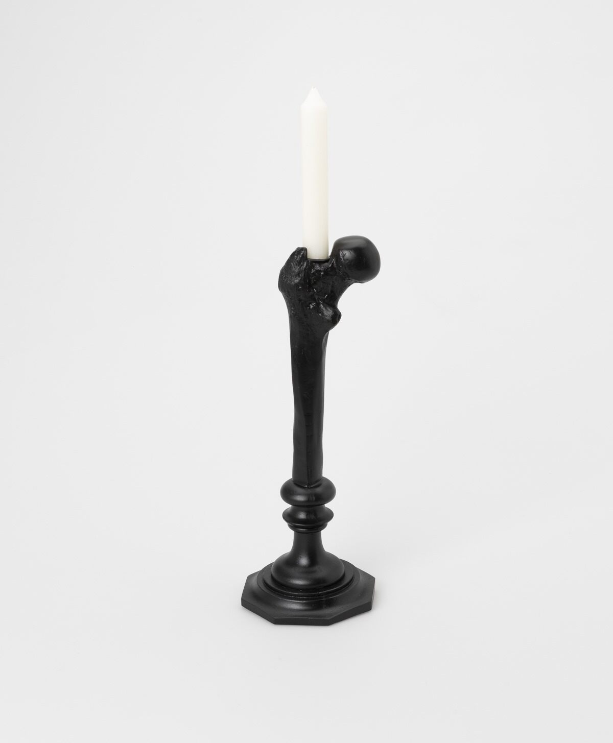 THE BLACKENED TEETH - FEMUR BONE FEMORAL HEAD CANDLESTICK HOLDER