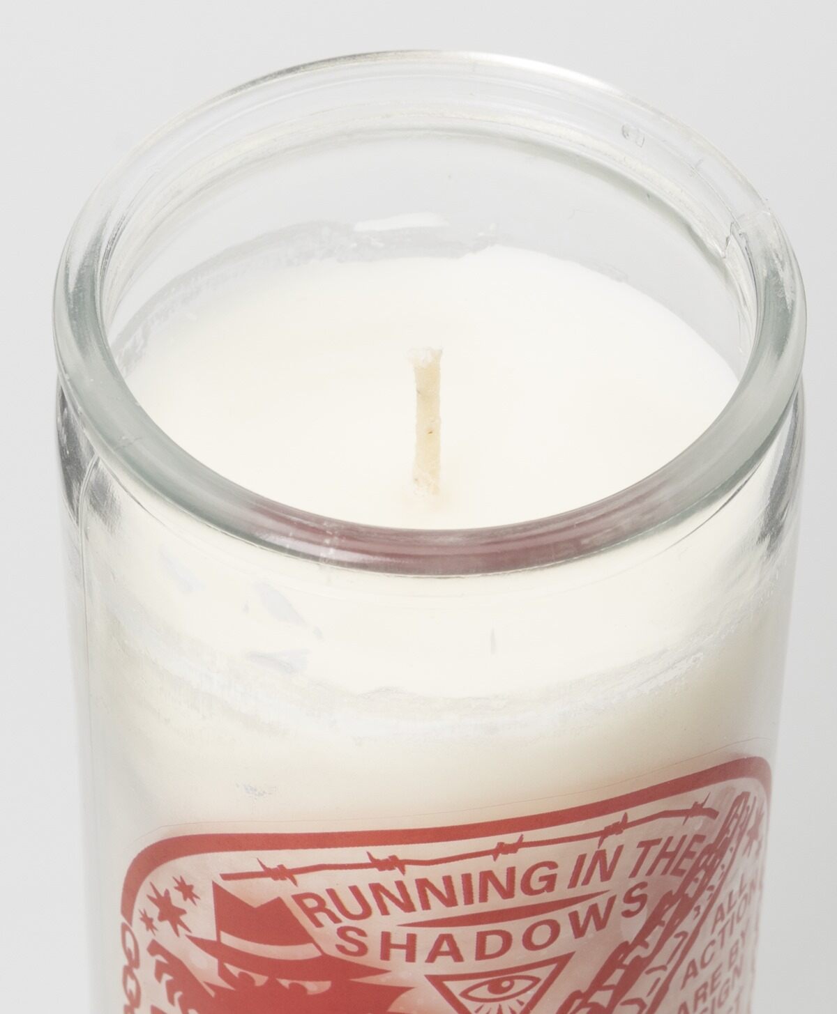 CALLUM PRESTON - CROC PRAYER CANDLE WHITE WAX/RED PRINT