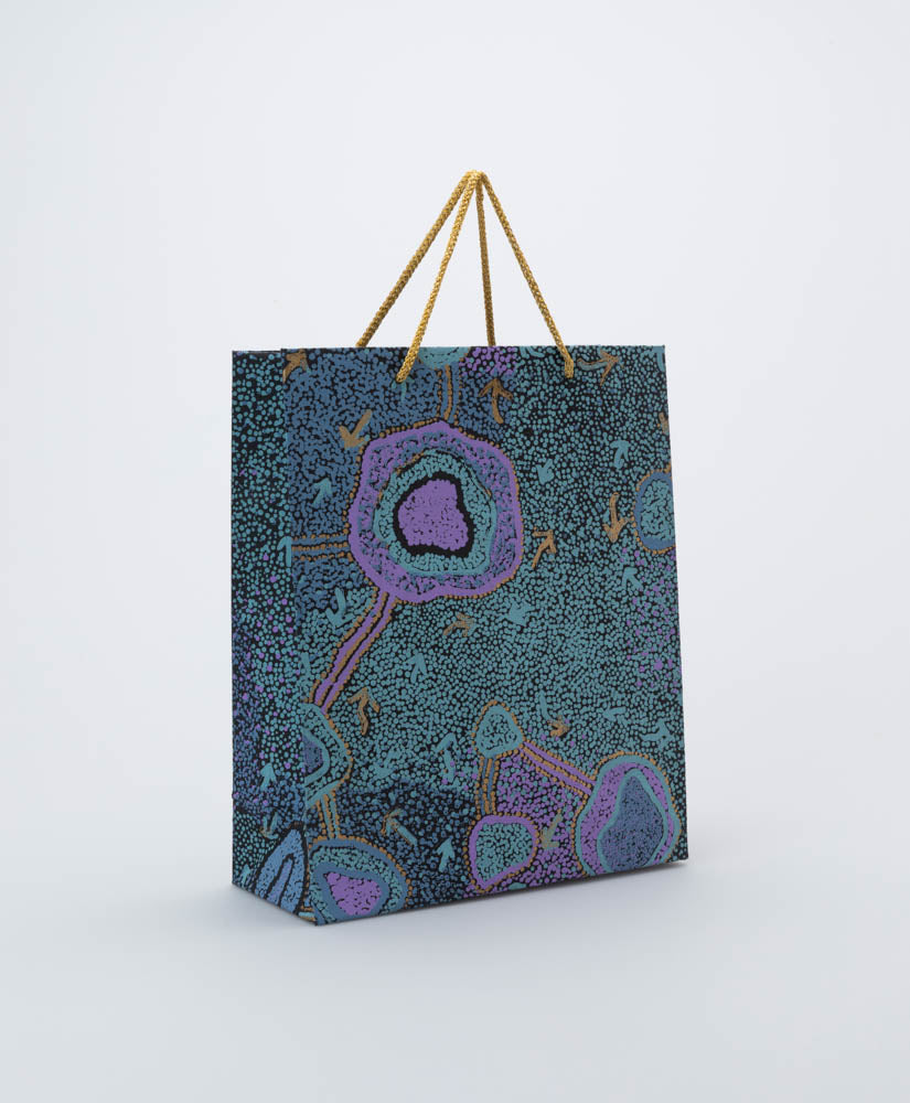 BETTER WORLD ARTS - PAULINE NAMPIJINPA HANDMADE PAPER GIFT BAG - MEDIUM