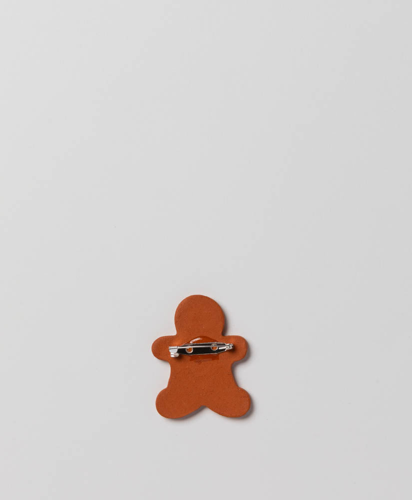 PAPER BOAT PRESS - GINGERBREAD PERSON CHRISTMAS BROOCH