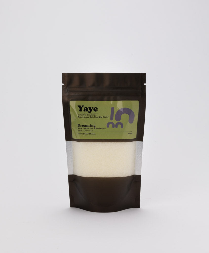 YAYE - DREAMING WHITE CYPRESS PINE & SANDALWOOD BATH CRYSTALS