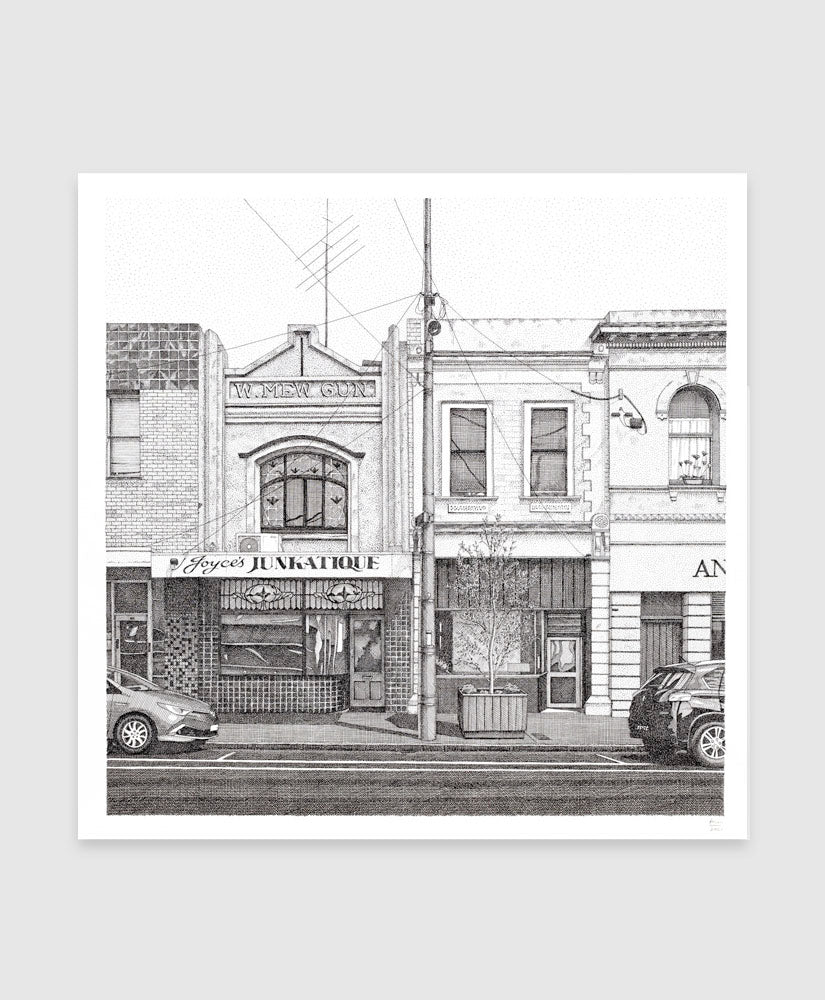 BREN LUKE - JOYCES JUNKATIQUE OPEN EDITION PRINT