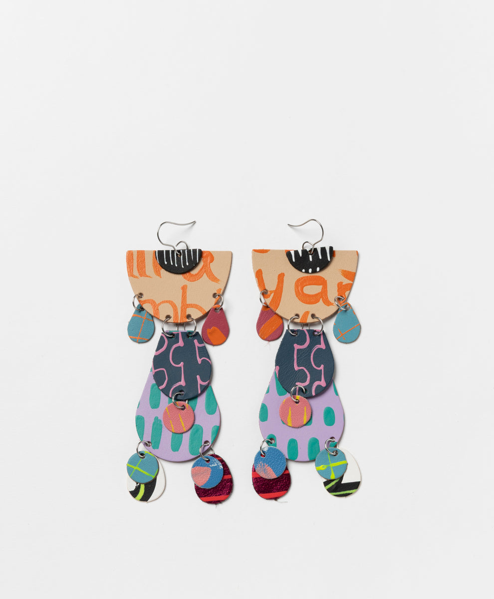 BRONWYN DAVID - HALF MOON MEGA STATEMENT EARRINGS