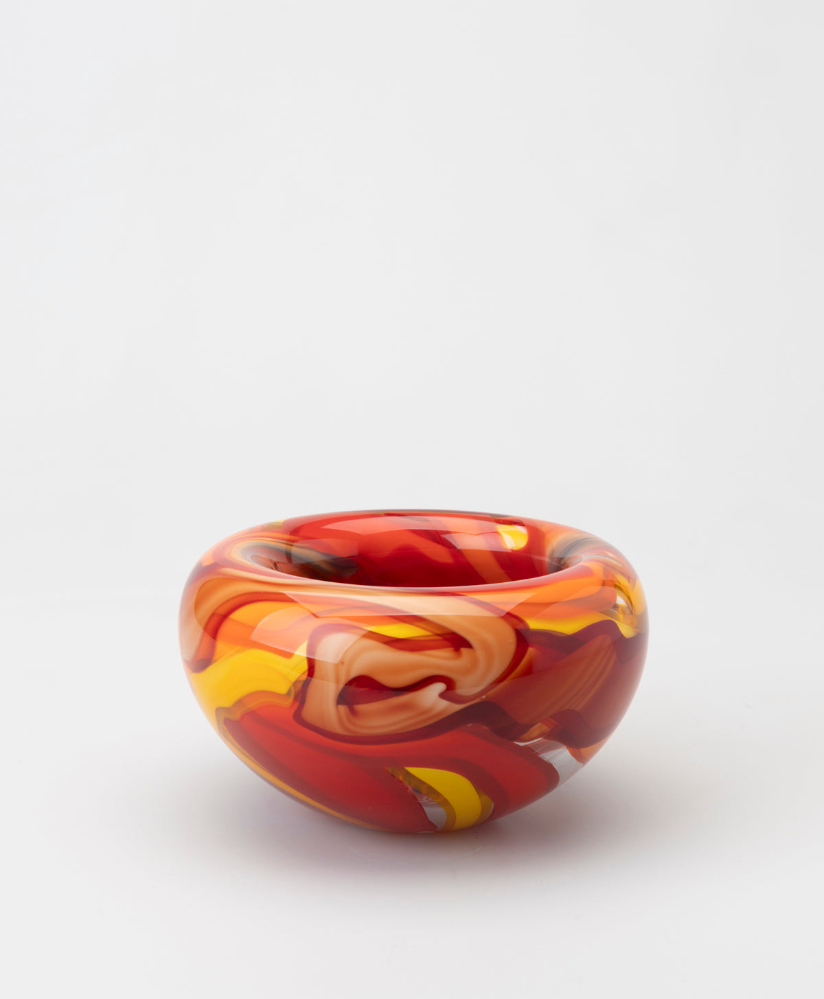 PATRICK WONG ART GLASS - CANE BOWL