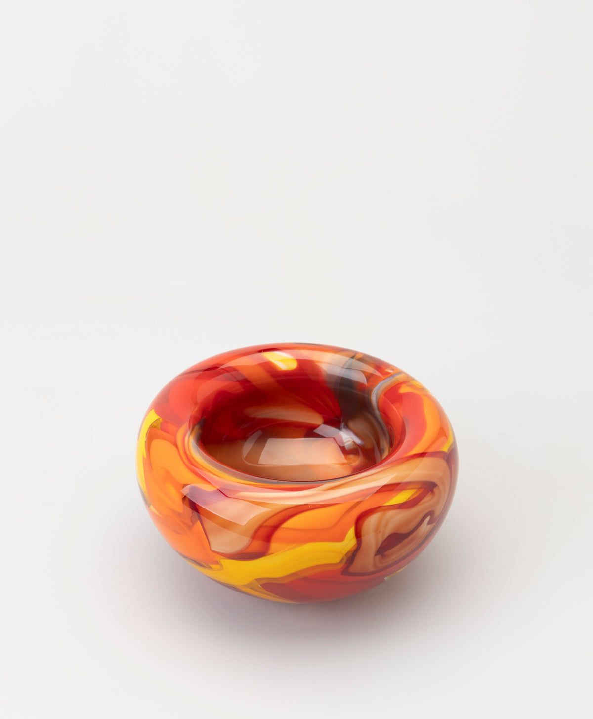 PATRICK WONG ART GLASS - CANE BOWL