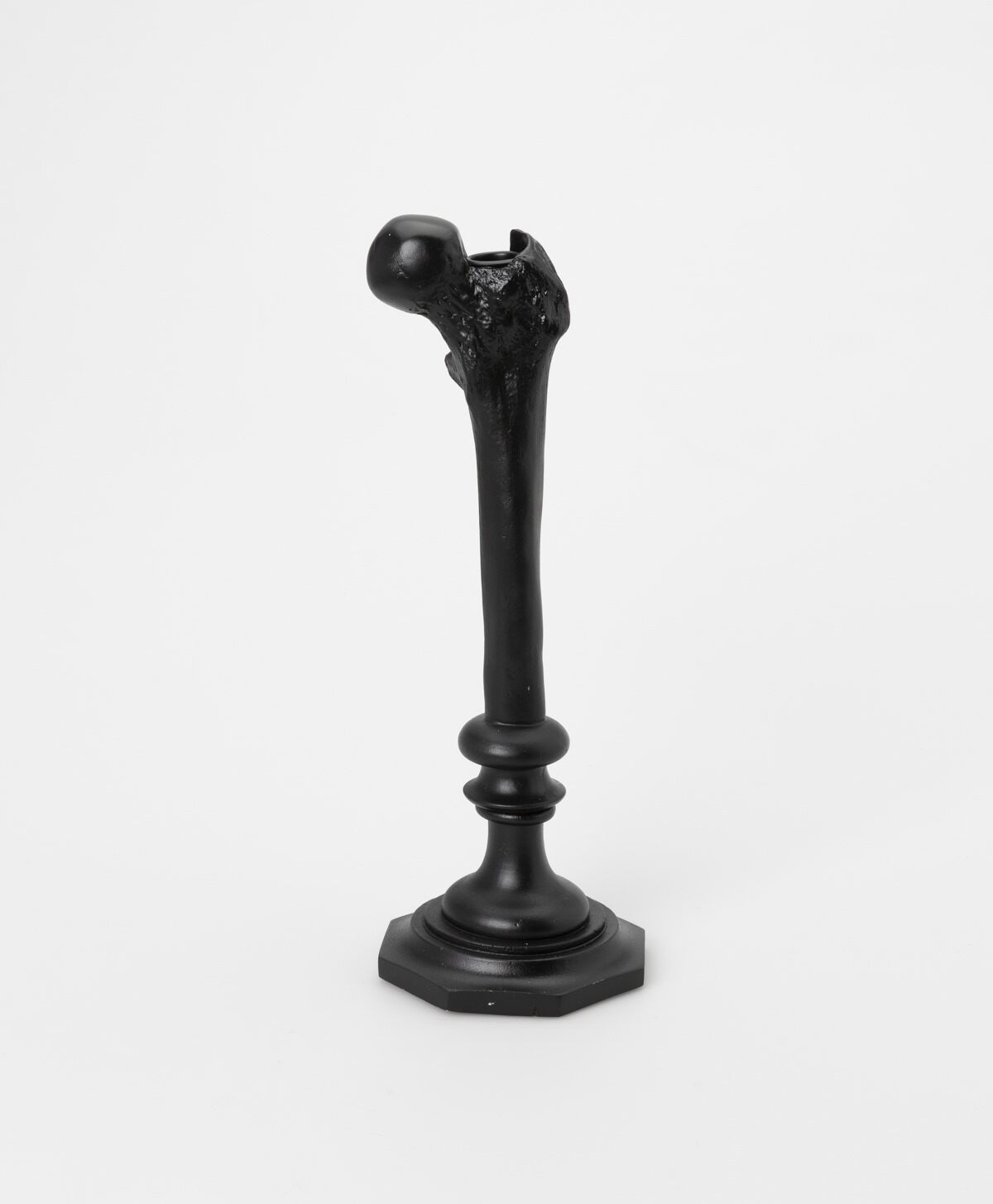 THE BLACKENED TEETH - FEMUR BONE FEMORAL HEAD CANDLESTICK HOLDER
