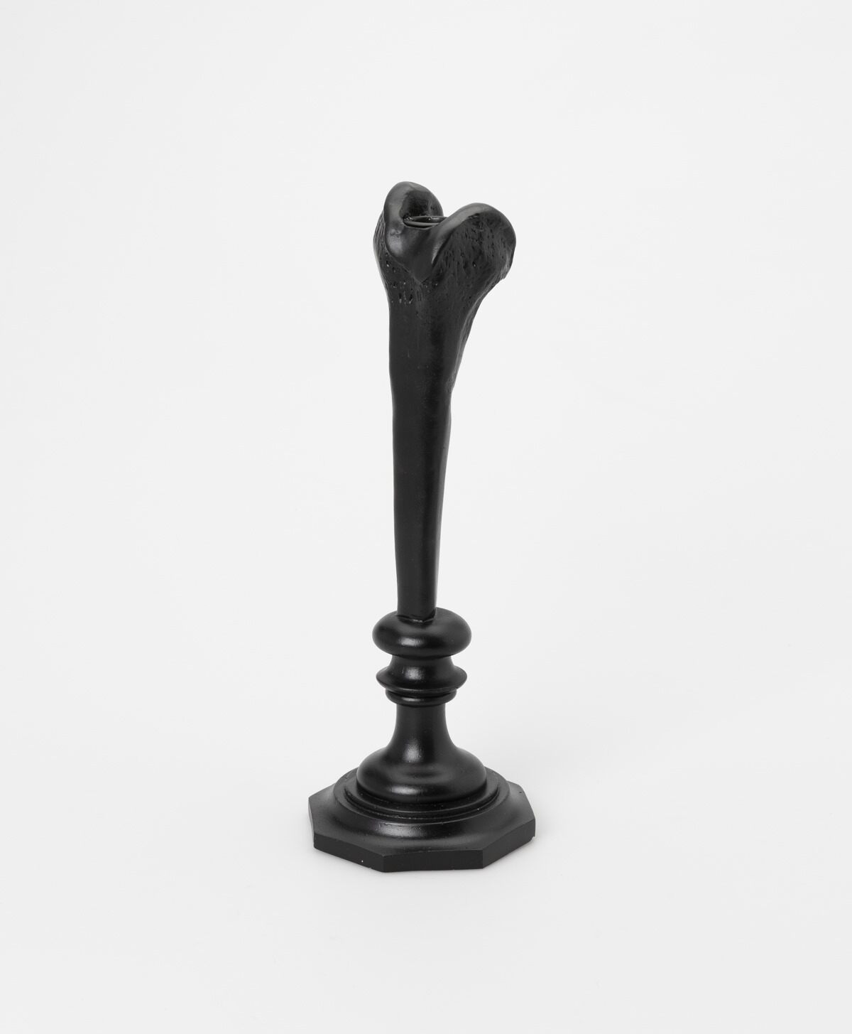 THE BLACKENED TEETH - FEMUR BONE CONDYLE CANDLESTICK HOLDER