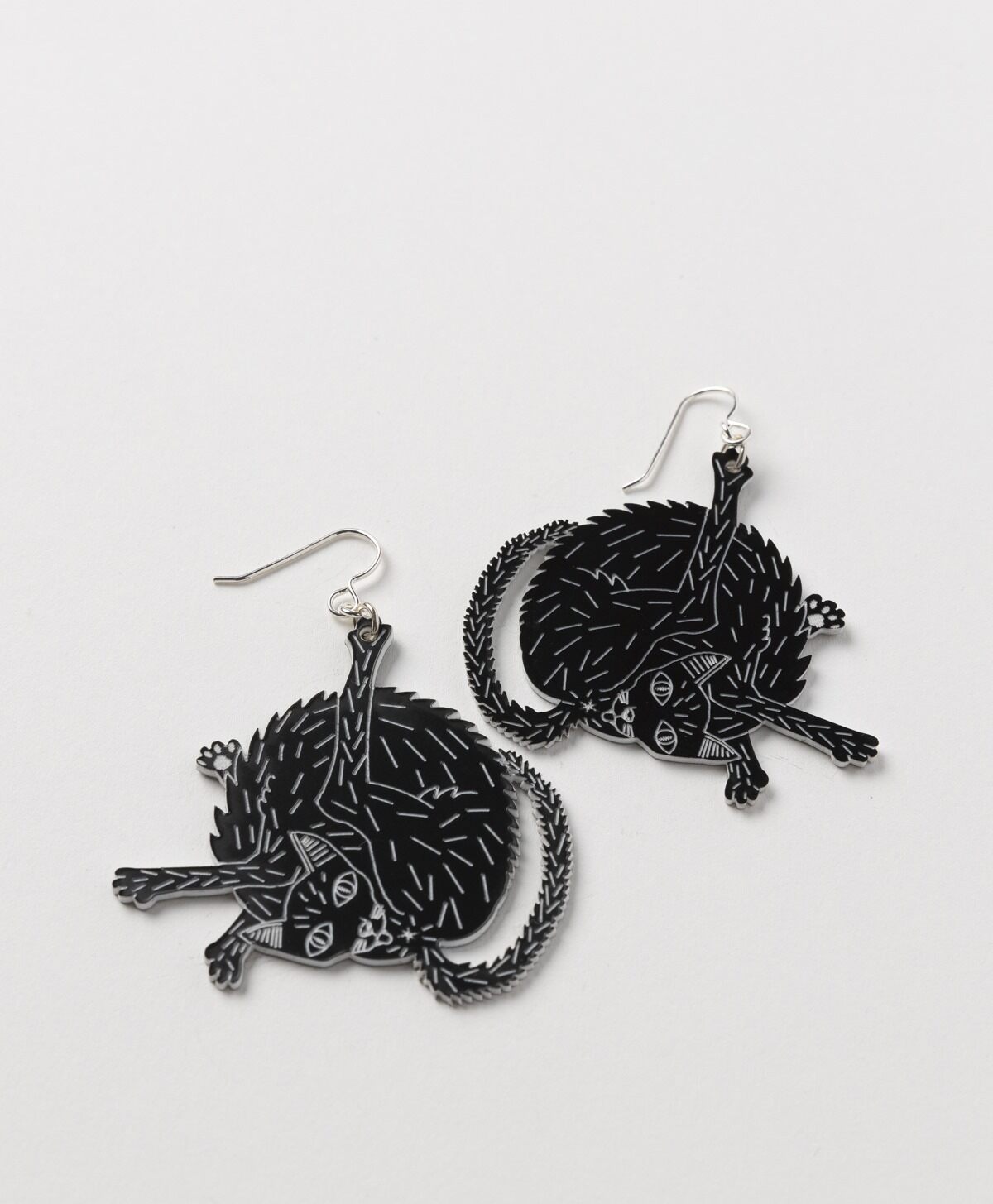 DARLING MARCELLE - SMALL BLACK CAT EARRINGS