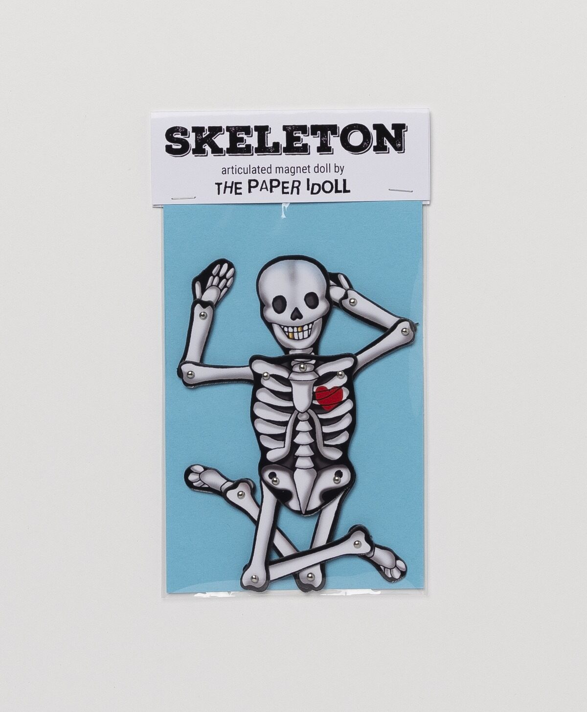 THE PAPER IDOLL - SKELETON POSABLE FRIDGE MAGNET