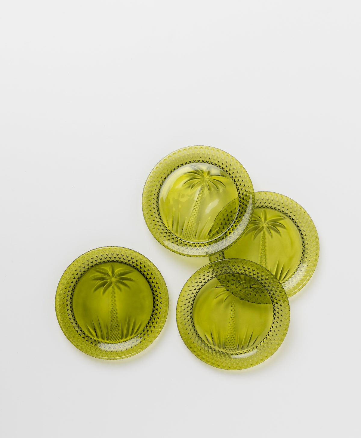ANNABEL TRENDS - PALM TREE PLATE - SET OF 4