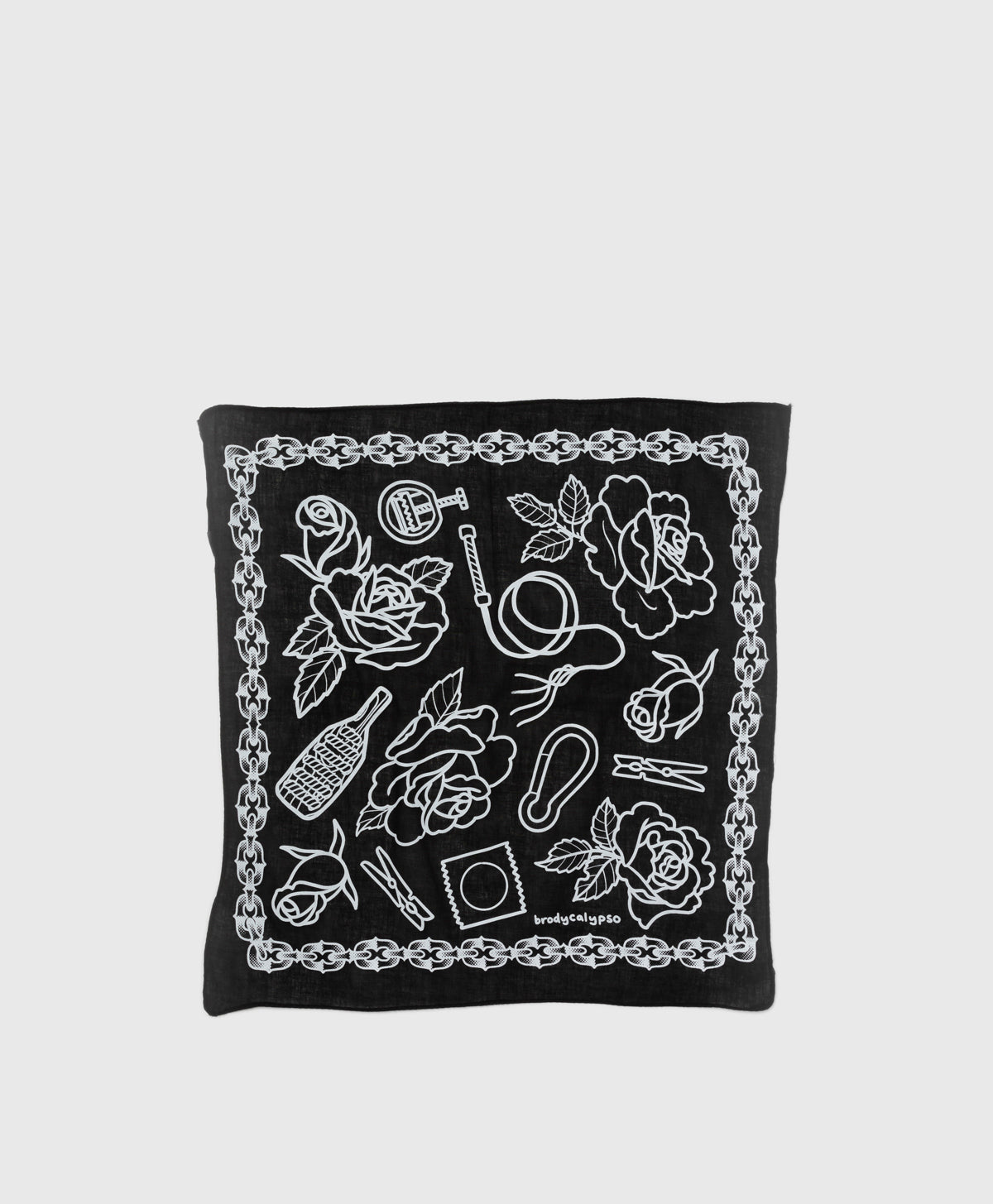 BRODY CALYPSO - ROSES HANKY - BLACK