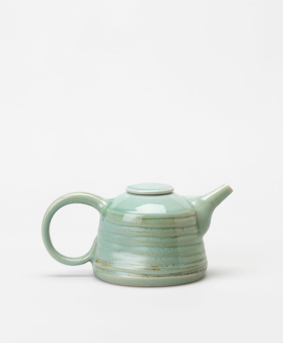 BARRY WEMYSS - LOOPY HANDLE GREEN TEAPOT