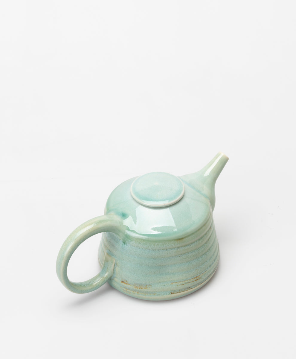 BARRY WEMYSS - LOOPY HANDLE GREEN TEAPOT