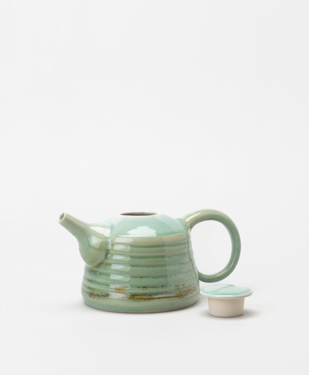 BARRY WEMYSS - LOOPY HANDLE GREEN TEAPOT