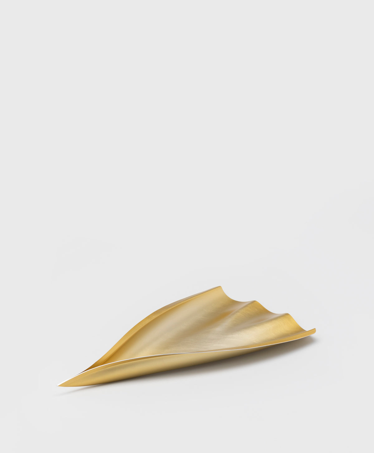 FINK AND CO - LARGE GINKGO PLATTER - CHAMPAGNE