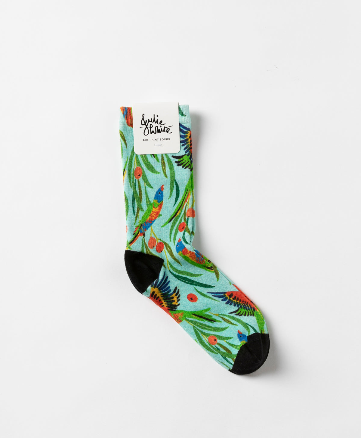JULIE WHITE - LORIKEET BAMBOO CREW SOCKS