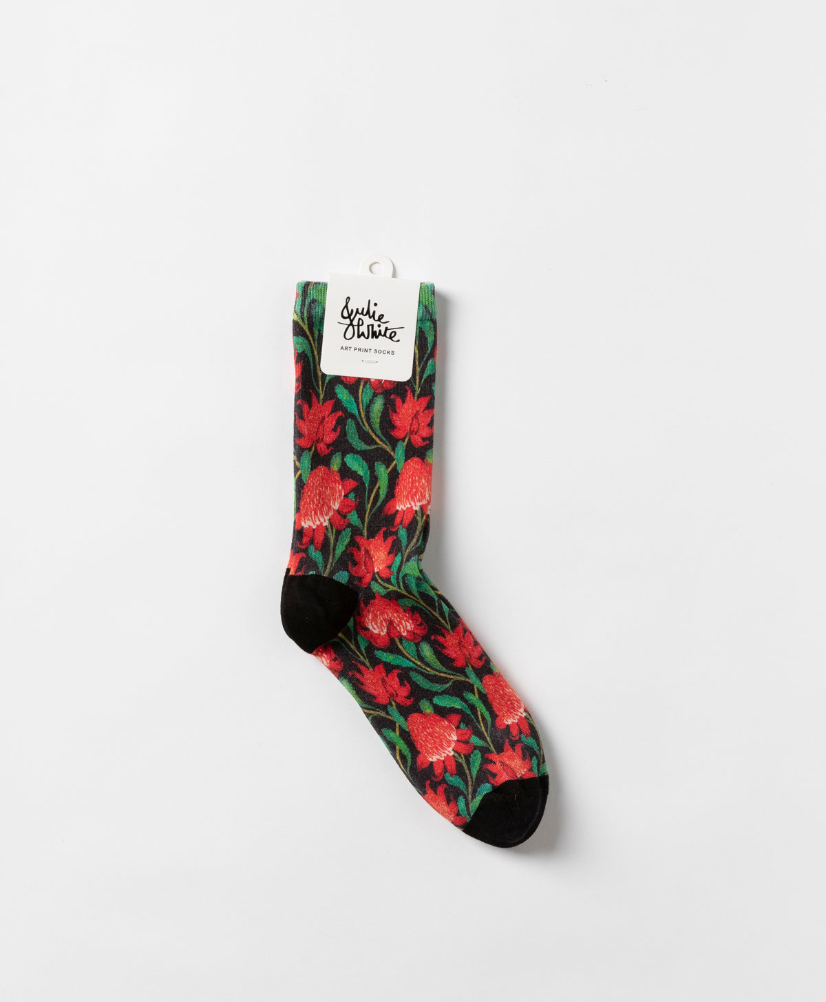 JULIE WHITE - WARATAH BAMBOO CREW SOCKS