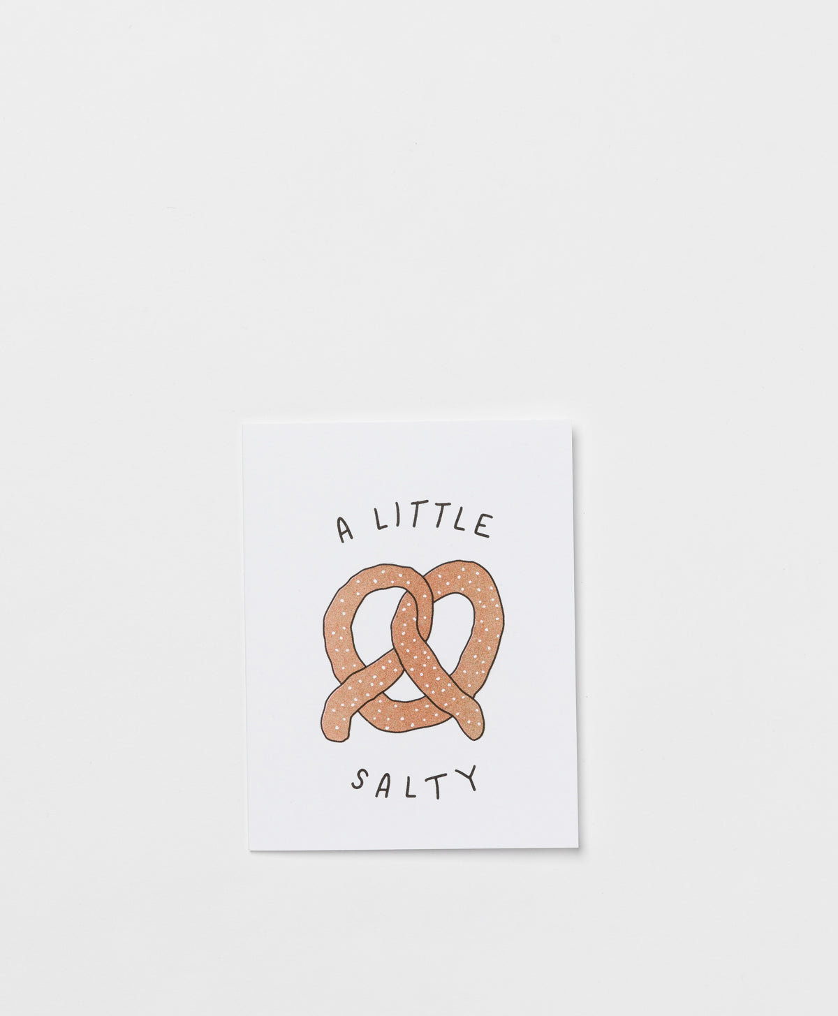 JENNY LEMONS - SALTY PRETZEL RISOGRAPH CARD