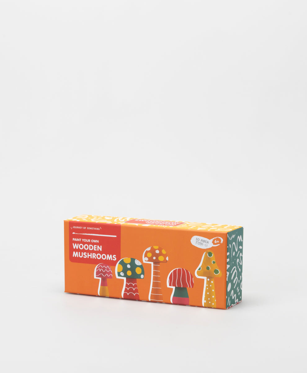 JOURNEY OF SOMETHING - PAINT YOUR OWN WOODEN MUSHROOMS