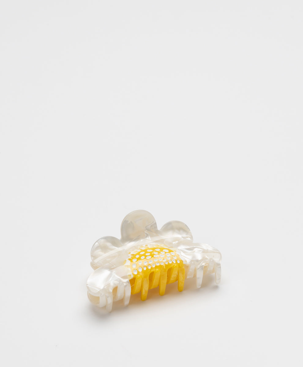 KINGSTON - WHITE DAISY CLAW CLIP