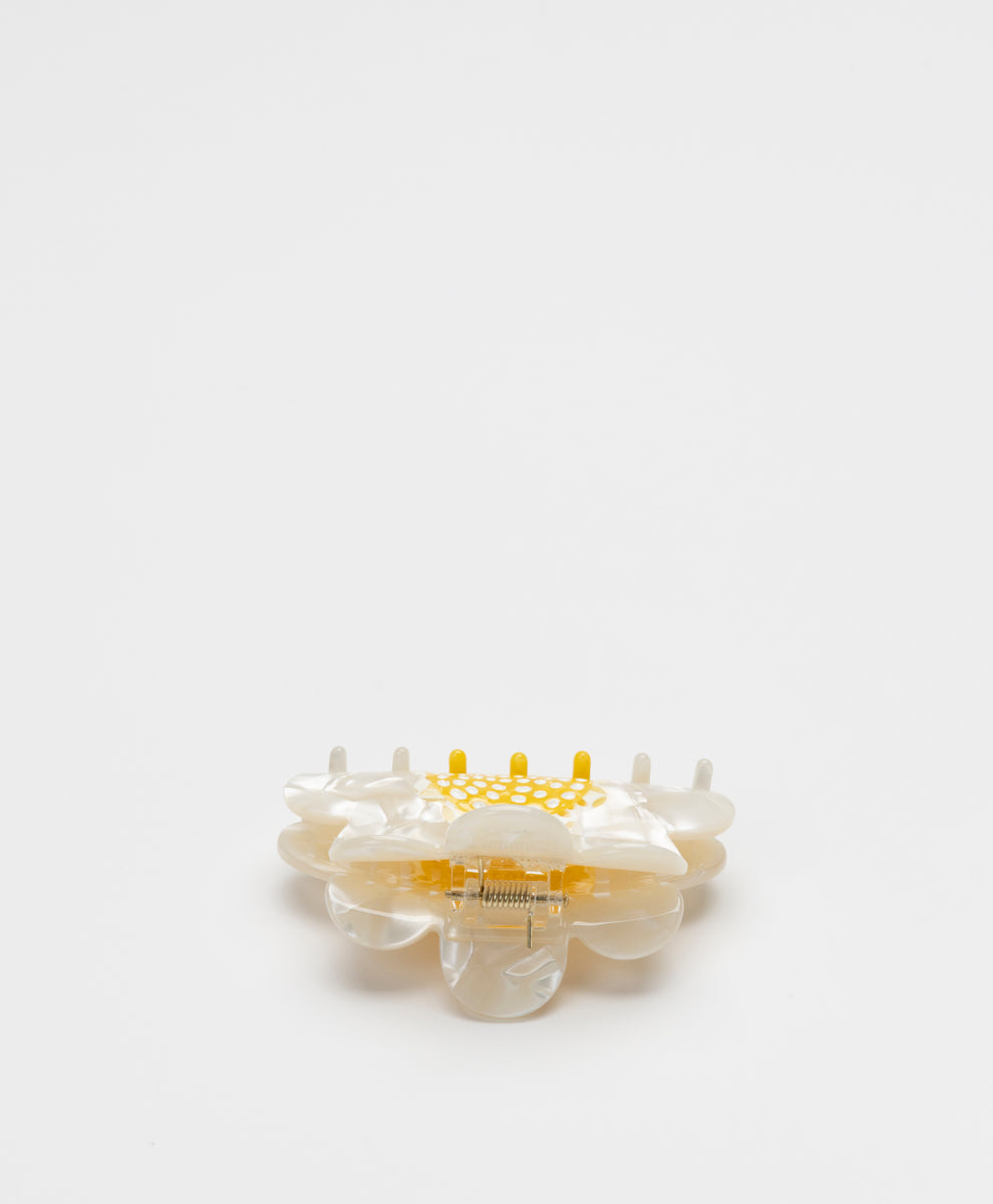 KINGSTON - WHITE DAISY CLAW CLIP