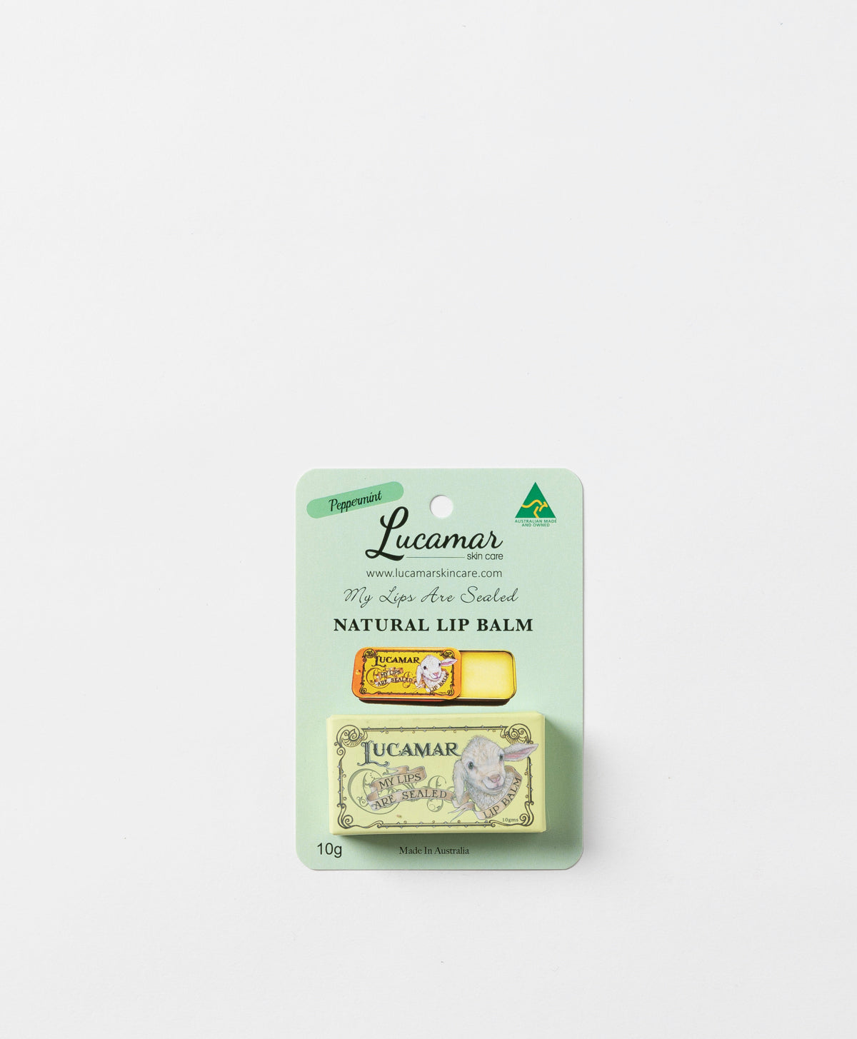 LUCAMAR SKIN CARE - PEPPERMINT MY LIPS ARE SEALED LIP BALM