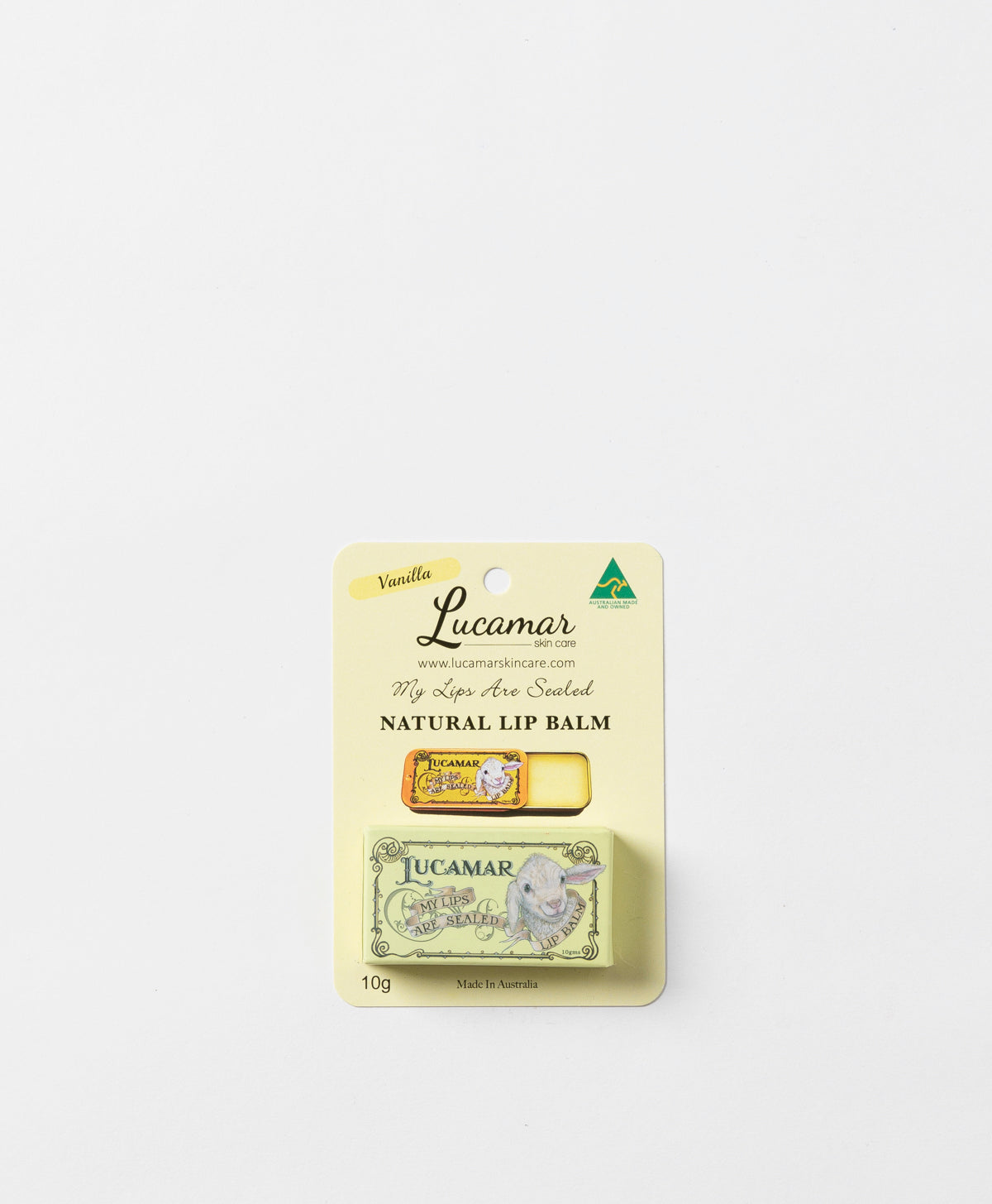 LUCAMAR SKIN CARE - VANILLA MY LIPS ARE SEALED LIP BALM