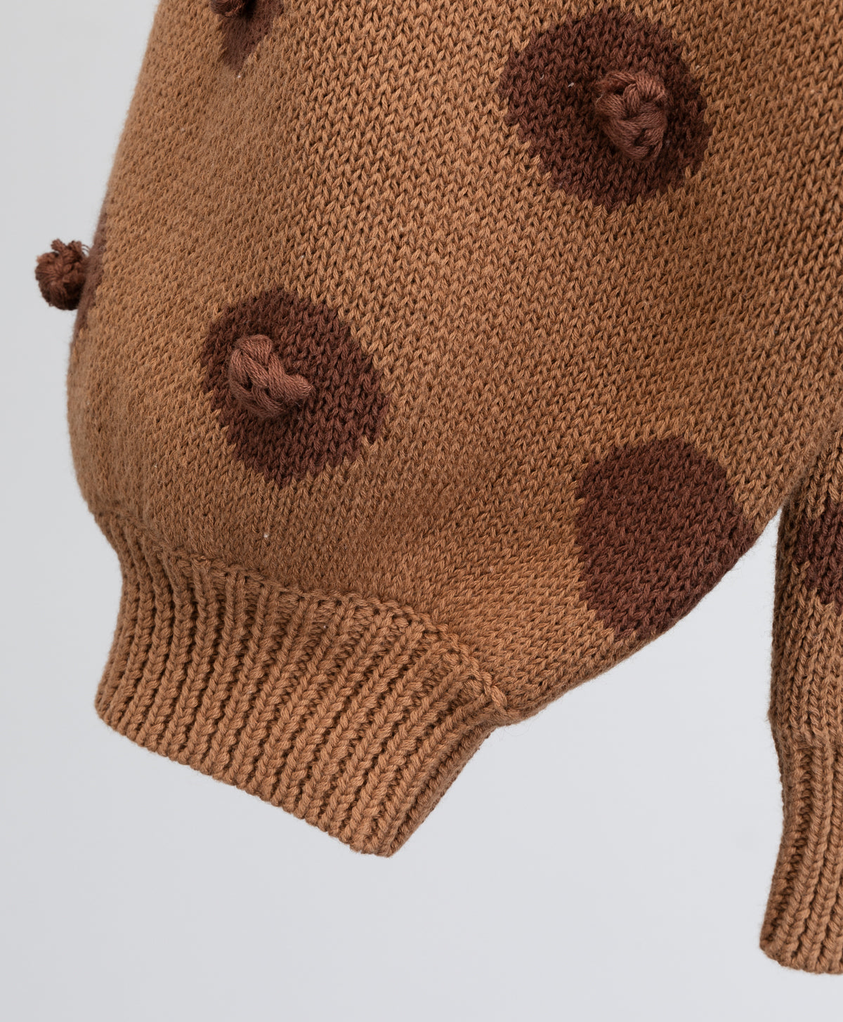 FASHION BRAND COMPANY - BROWN NIPPLE KNIT TOP
