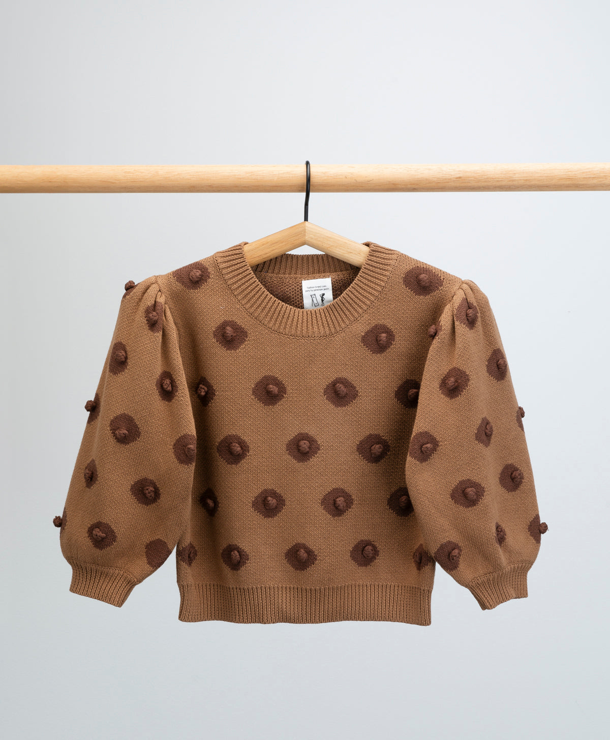 FASHION BRAND COMPANY - BROWN NIPPLE KNIT TOP