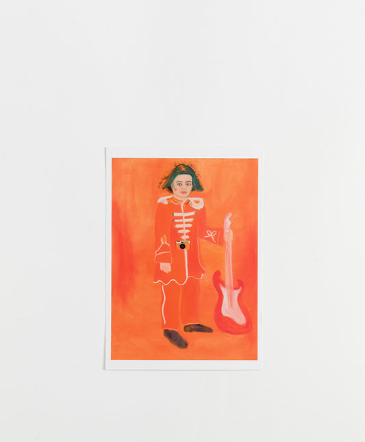 ANGELA BRENNAN - PORTRAIT OF GEOFF LOWE AS SERGEANT PEPPER POSTCARD