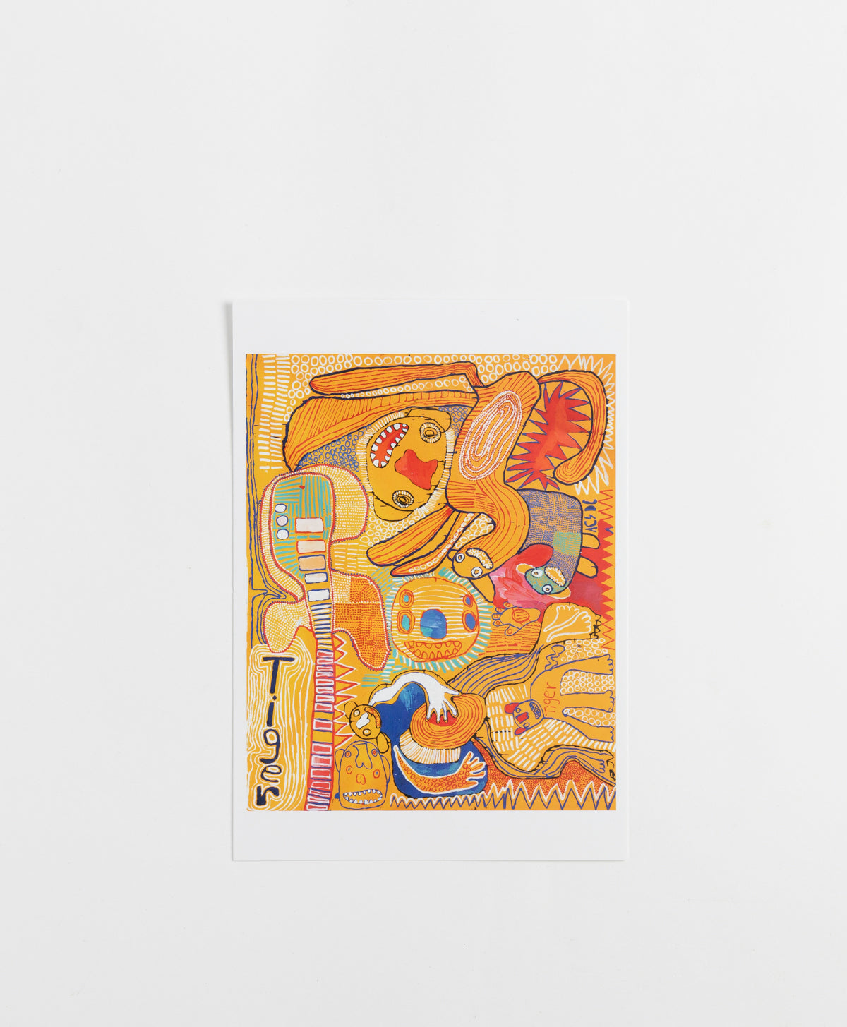 TIGER YALTANGKI - MALPA WIRU (GOOD FRIENDS) POSTCARD