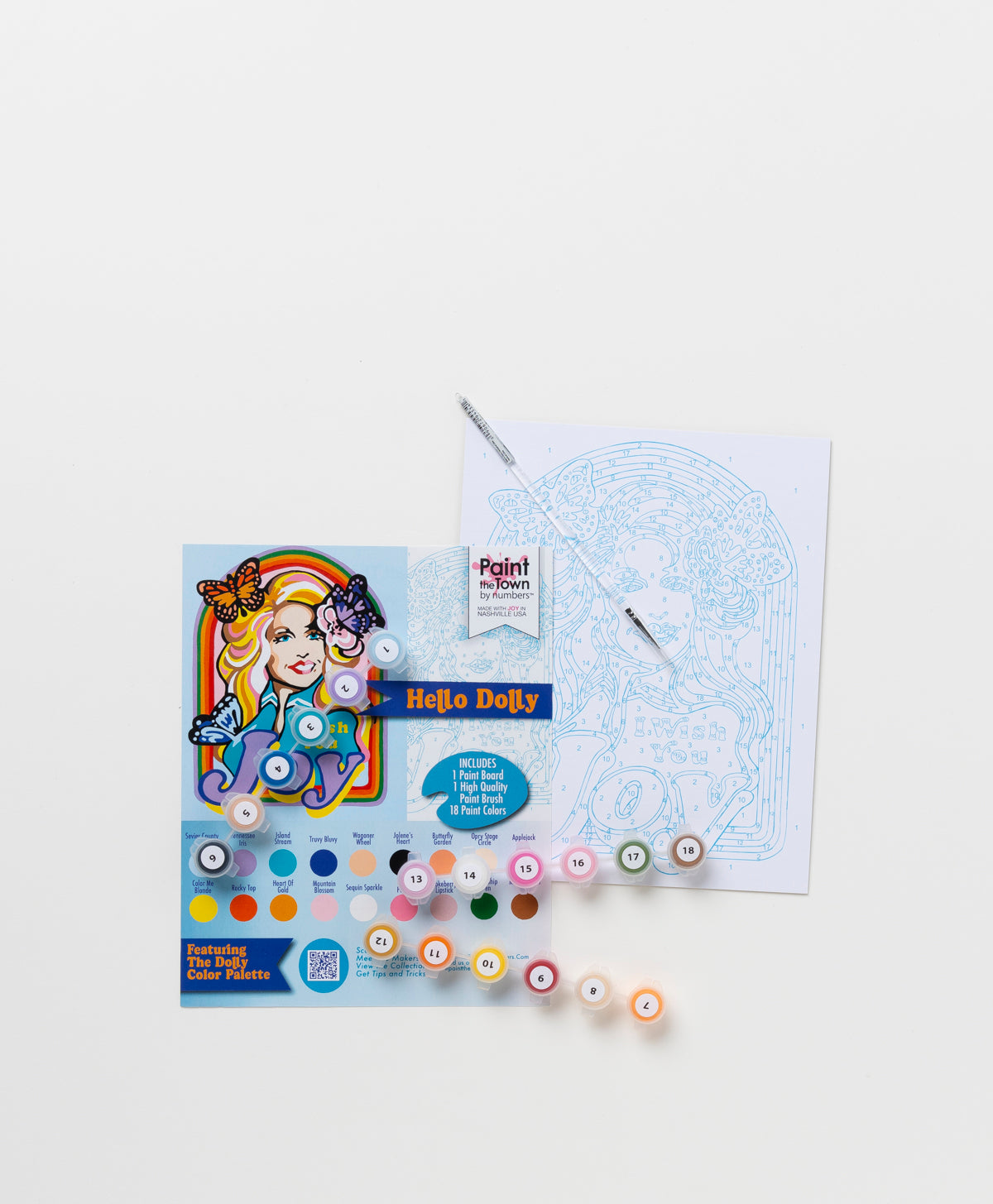 PAINT THE TOWN BY NUMBERS - I WISH YOU JOY PAINT BY NUMBERS KIT