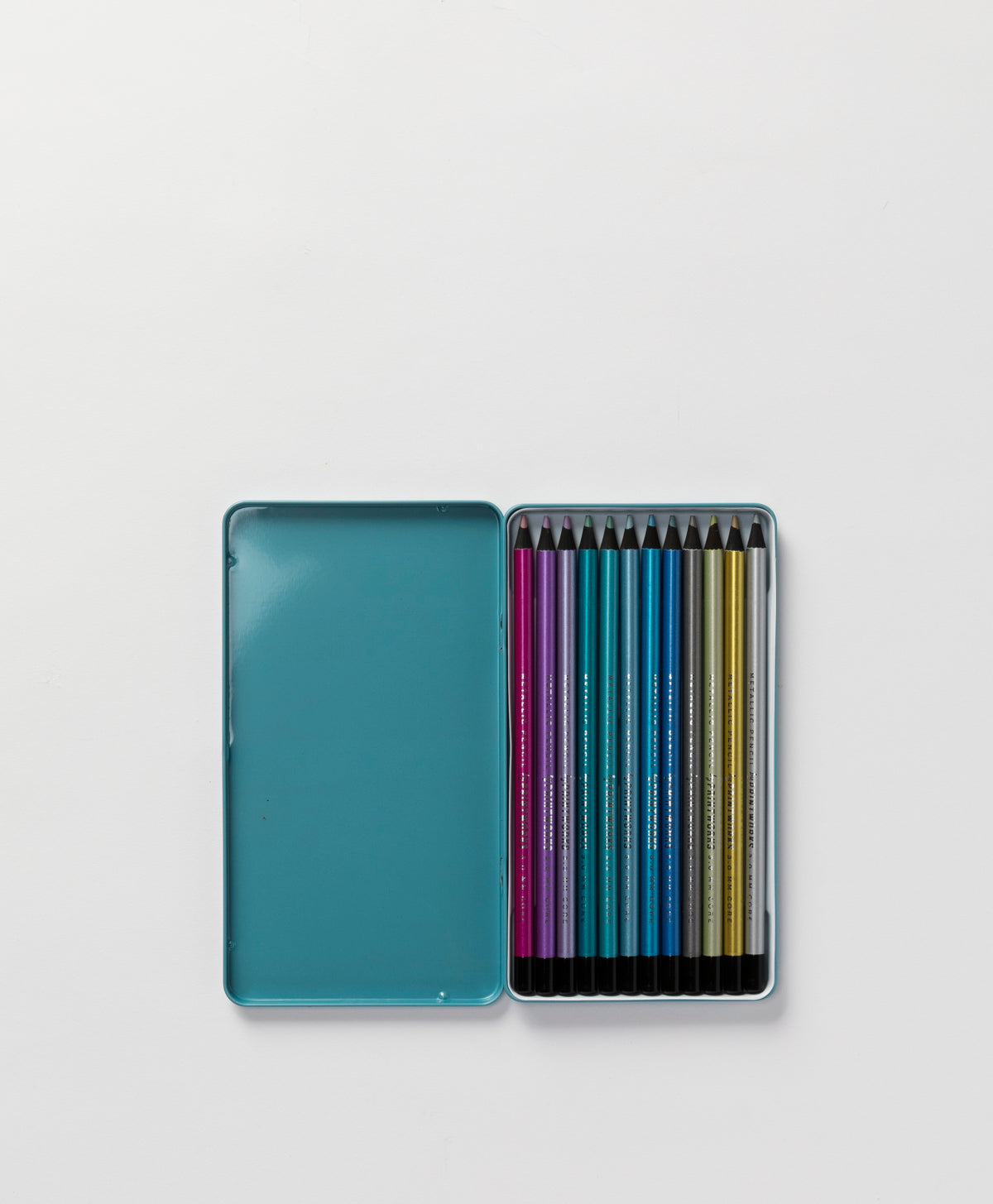 PRINTWORKS - COLOUR PENCILS SET OF 12 - METALLIC