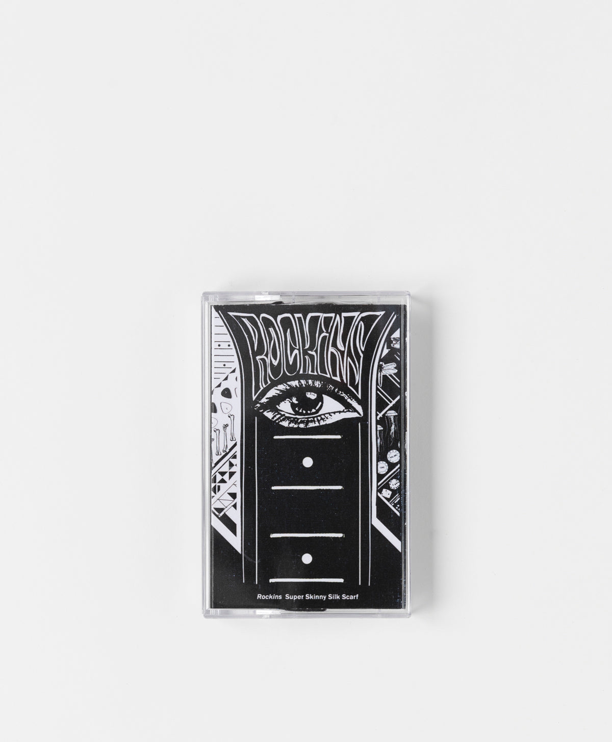 ROCKINS - BLACK SUPER SKINNY SCARF
