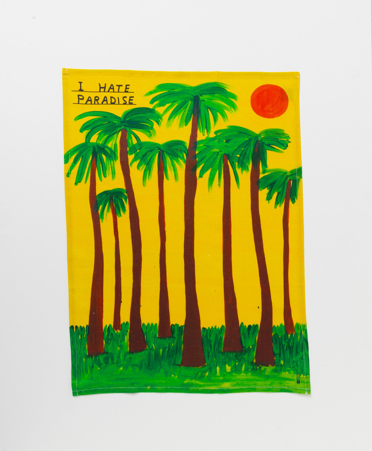 THIRD DRAWER DOWN X DAVID SHRIGLEY I HATE PARADISE TEA TOWEL