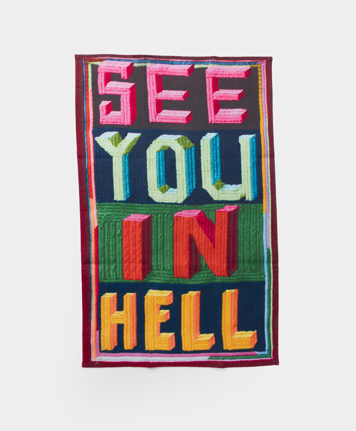 THIRD DRAWER DOWN X PAUL YORE SEE YOU IN HELL TEA TOWEL