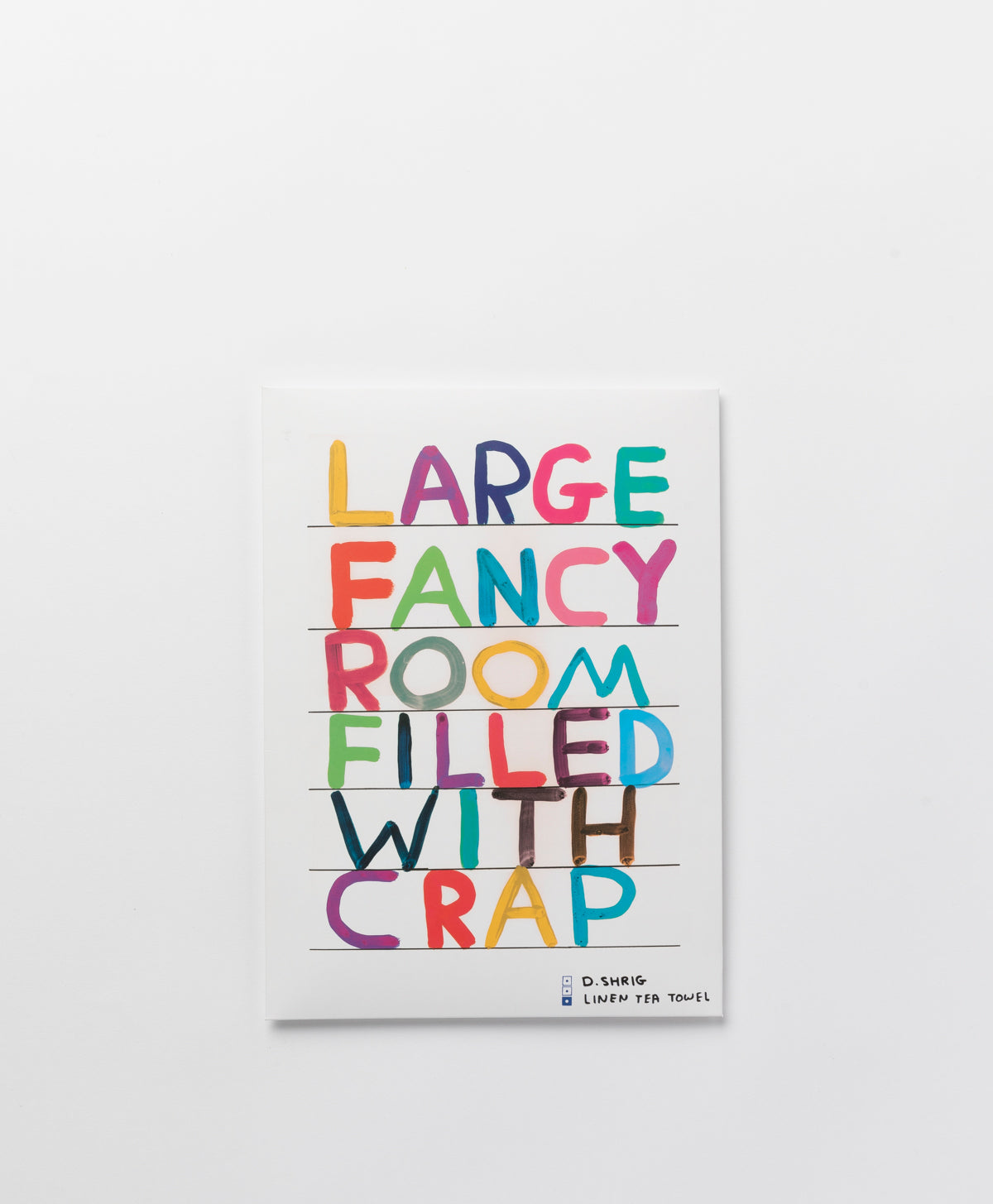 THIRD DRAWER DOWN X DAVID SHRIGLEY FANCY ROOM TEA TOWEL
