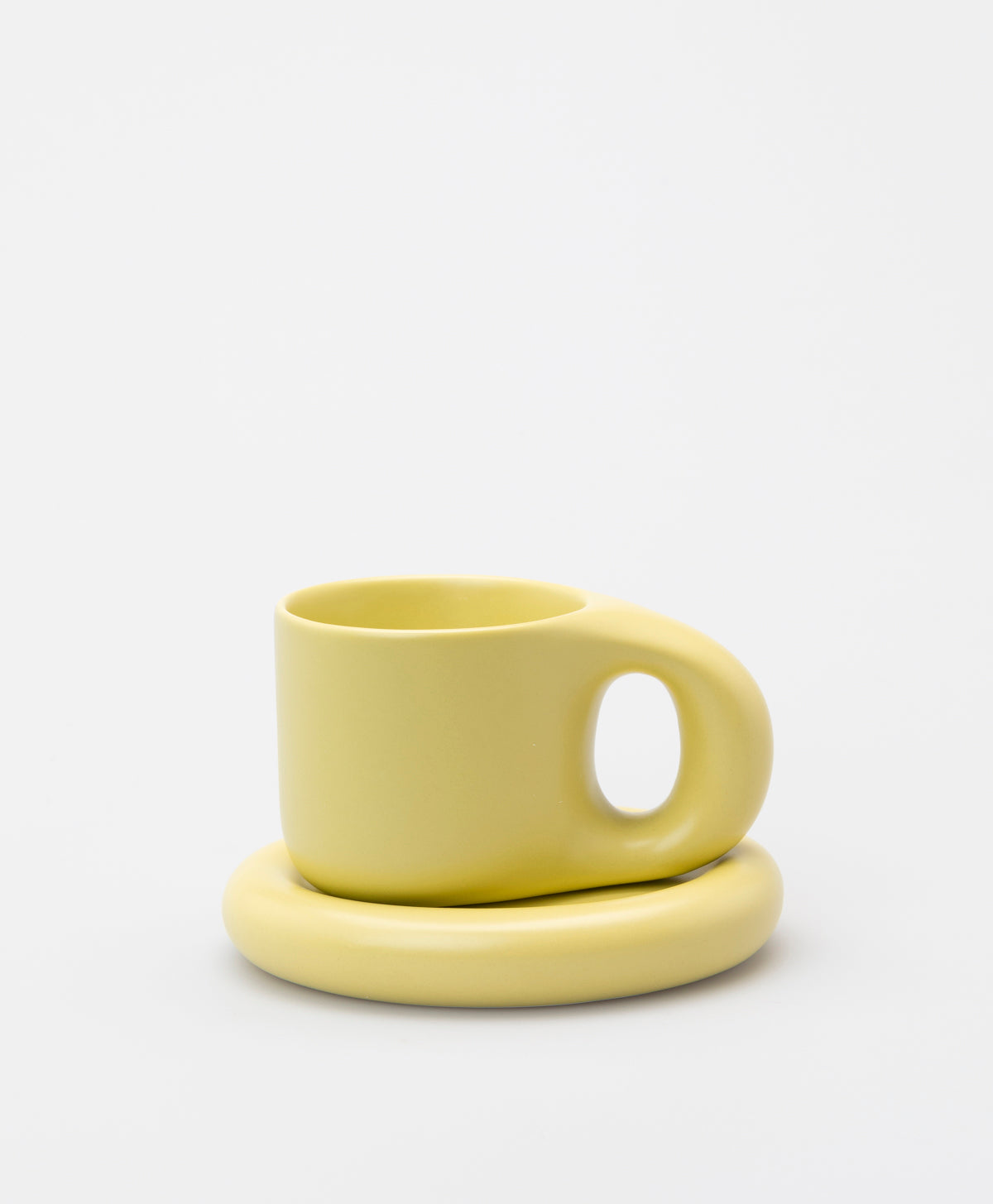 TUTU HOME - DRAPEAU CHUNKY PORCELAIN MUG AND SAUCER SET
