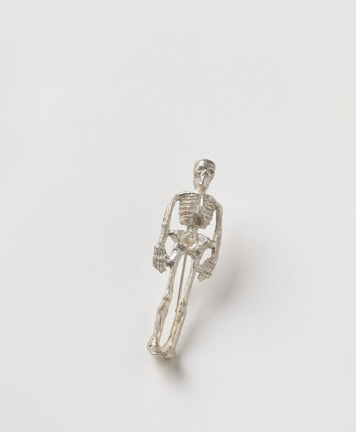 LOUISEANN KING - HANDMADE STERLING SILVER SKELETON BROOCH