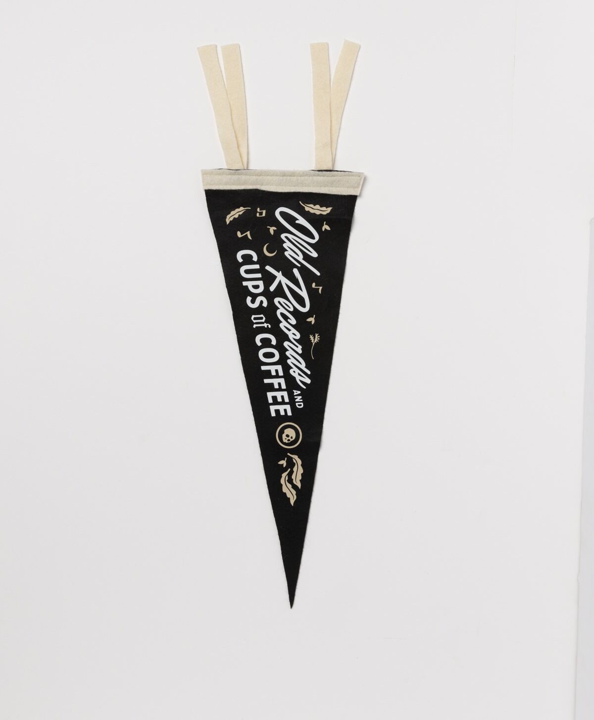 GOLD ST. PRESS - OLD RECORDS AND CUPS OF COFFEE PENNANT FLAG