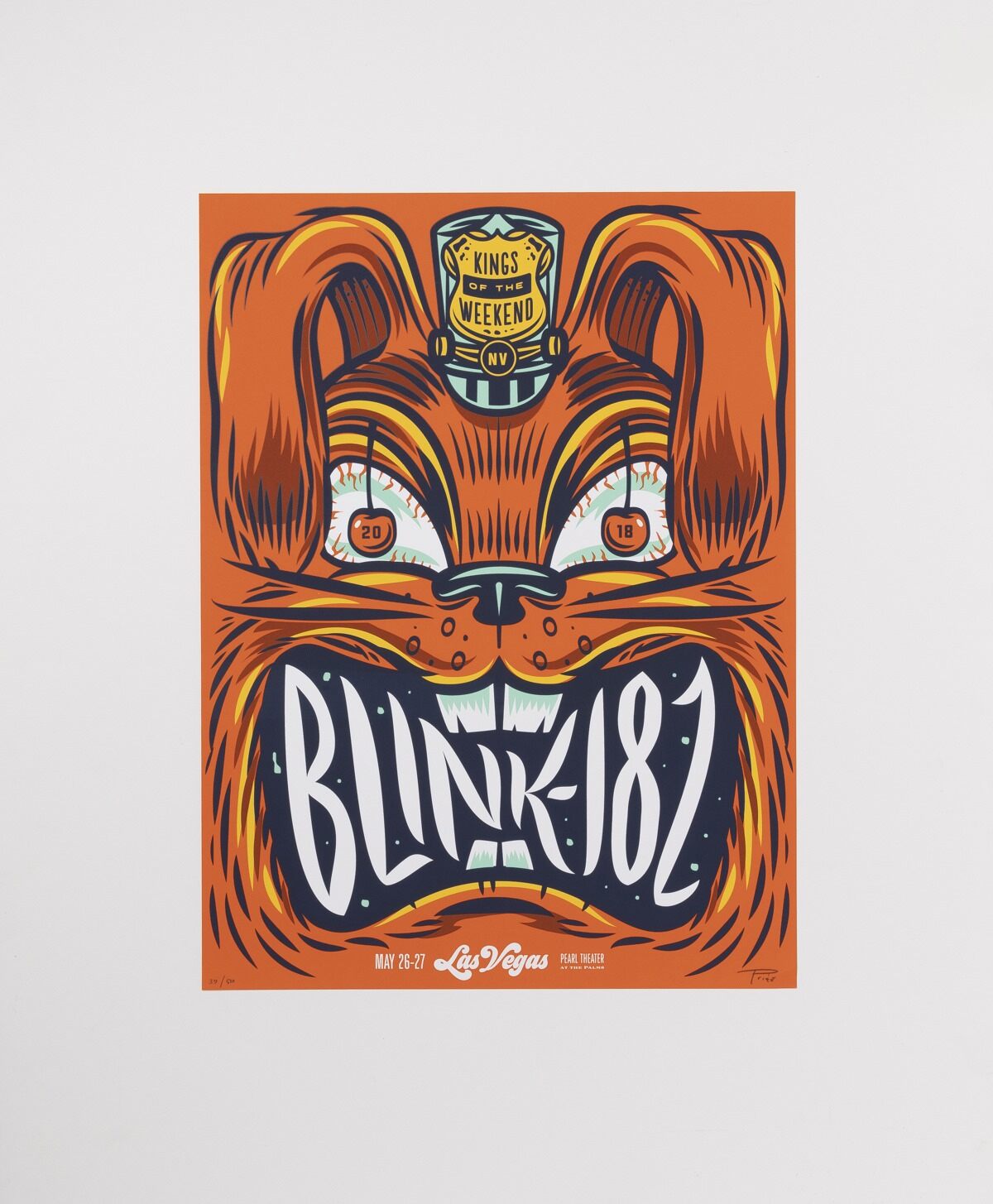 TRAVIS PRICE - BLINK-182 LAS VEGAS SCREEN PRINT