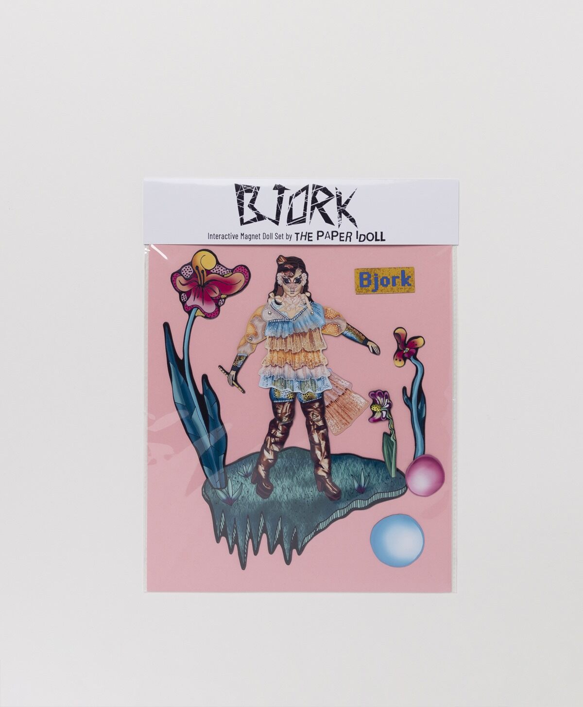 THE PAPER IDOLL - BJORK DELUXE POSABLE FRIDGE MAGNET