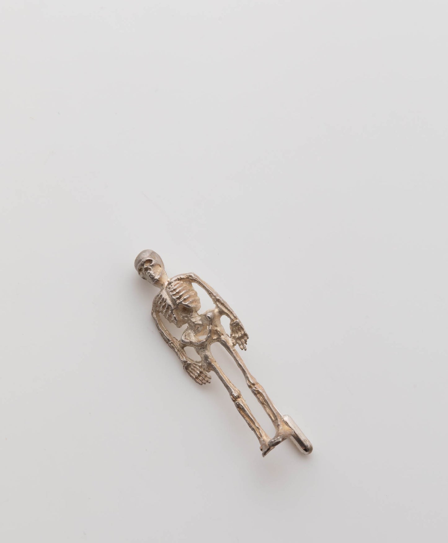 LOUISEANN KING - HANDMADE STERLING SILVER SKELETON BROOCH
