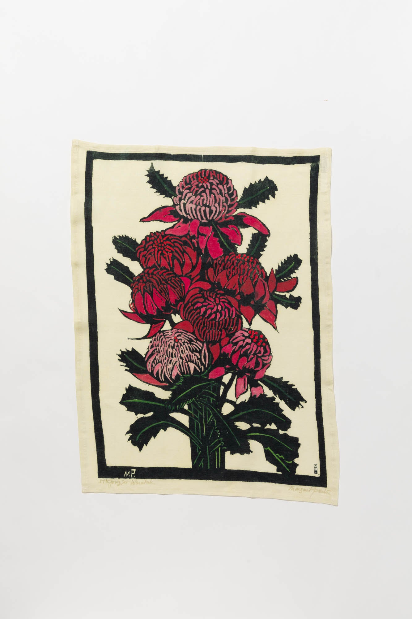 THIRD DRAWER DOWN X MARGARET PRESTON WARATAH TEA TOWEL