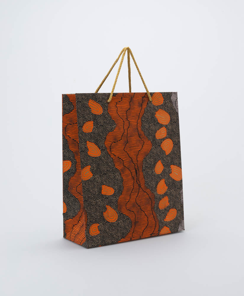 BETTER WORLD ARTS - DAMIEN AND YILPI MARKS HANDMADE PAPER GIFT BAG - MEDIUM